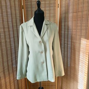 Rafaella pale pastel green three button jacket, size 10